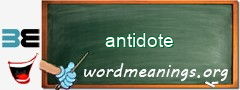 WordMeaning blackboard for antidote